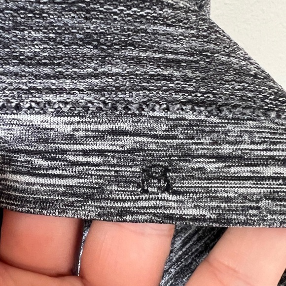 Lululemon Swiftly Tech Short Sleeve Crew Black Gray Ombre - Picture 4 of 4